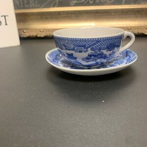Blue Willow Child Size Cup & Saucer